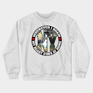 Heart Stays Home - New York Crewneck Sweatshirt